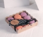 Preview: Macarons-Schachtel mit Deckel, für 9 Macarons weiß