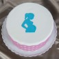 Preview: Marvelous Fondantform Babybauch 6,3 x 8,4 cm