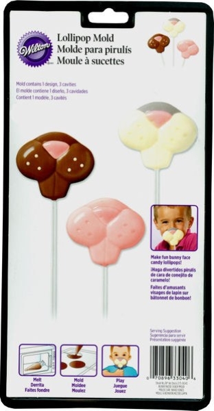 Wilton - Lollipop - Candy Mould - Bunny Nase