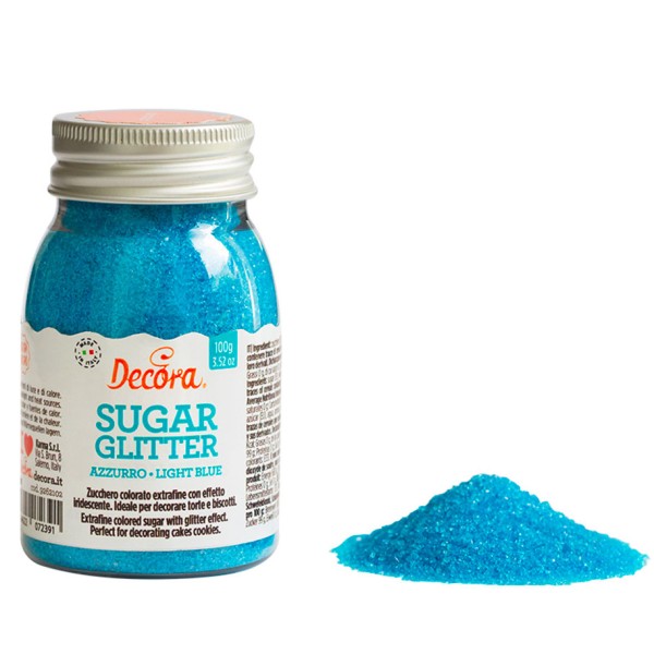 Bunter Zucker Blau (Fein) Decora 100 g
