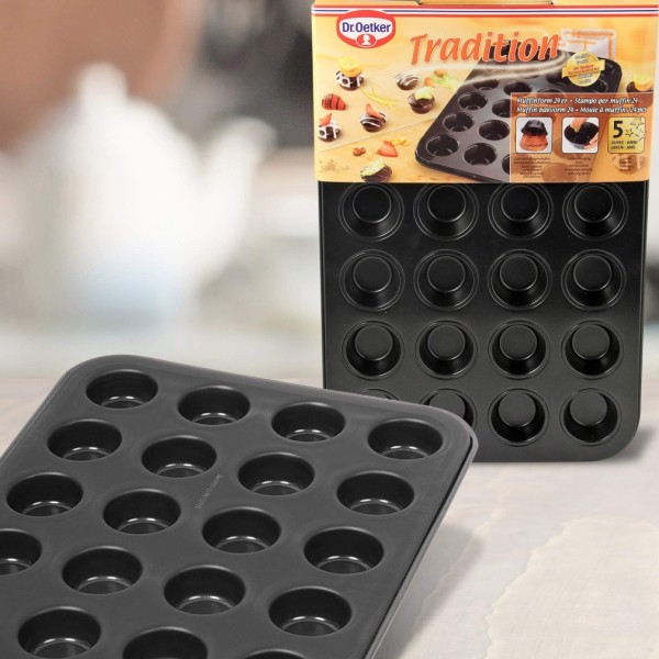 Dr. Oetker Muffinform (Muffinblech), 24 Mini-Muffins & -Cupcakes