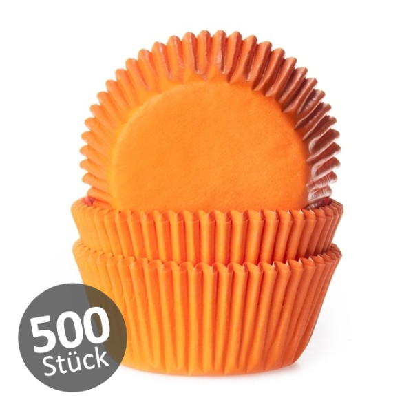 Muffinförmchen "Orange", Große Menge 500 Stck.