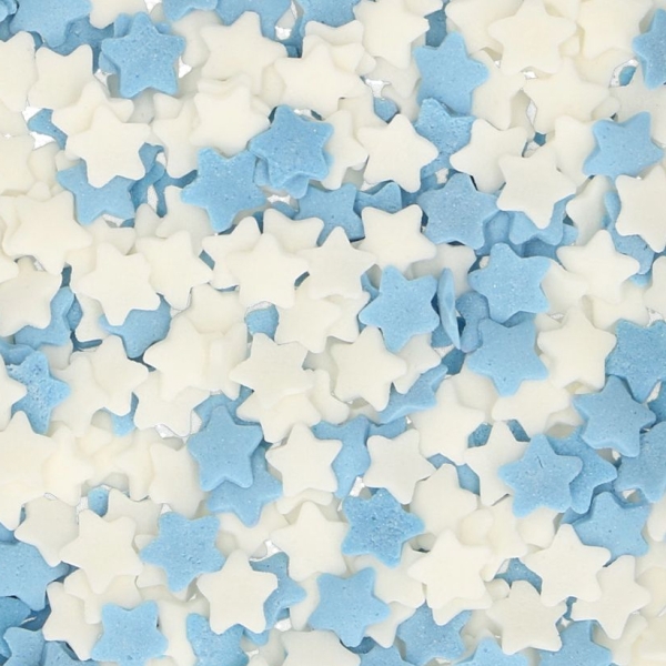 Sprinkles Sterne Blau & Weiß Zuckerstreusel 60 g