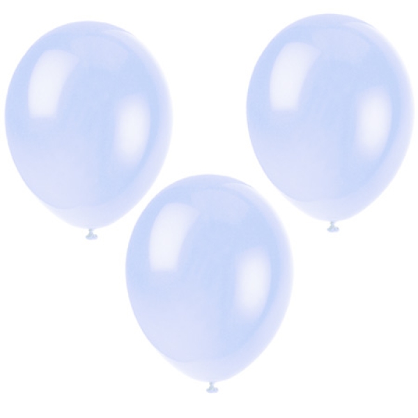 Luftballons Baby Blau 30 cm, 10 Stk.