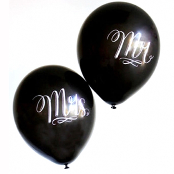 Luftballons "Mr & Mrs"