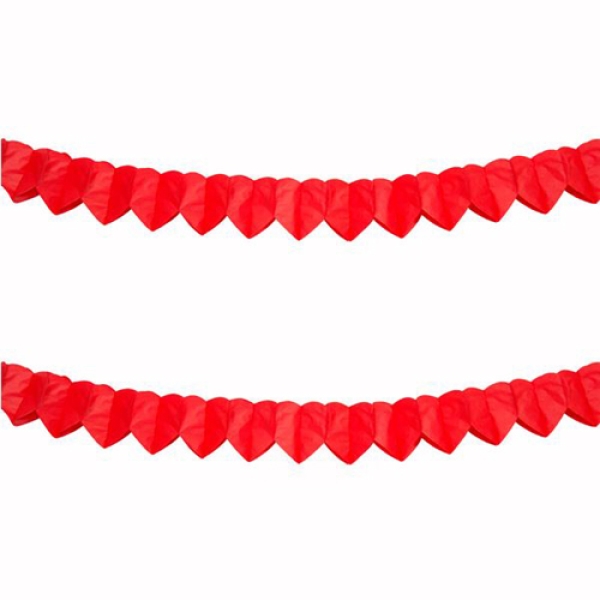 Mini-Girlande "Herzen", Rot, 2 Meter