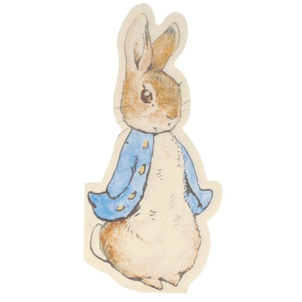 Meri Meri "Peter Rabbit" 20 Papierservietten, ca 9 x 20 cm