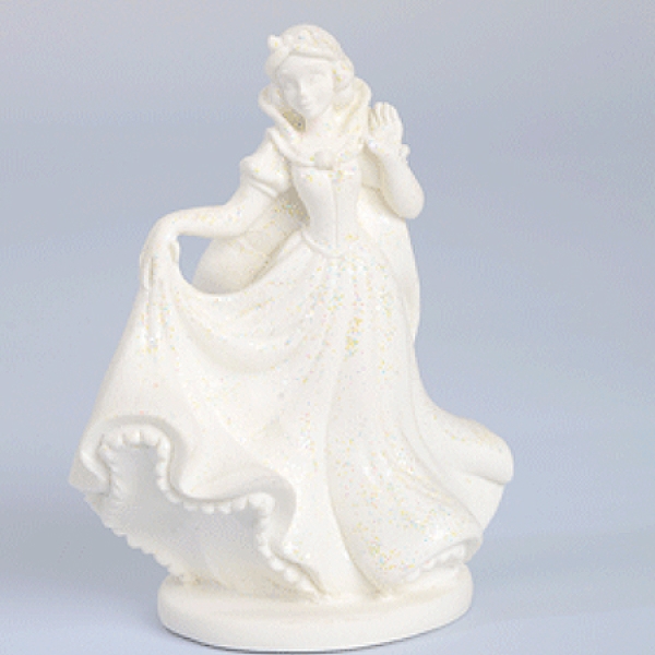 Tortendekor "Prinzessin", aus Zucker, zum selber Bemalen, essbar, ca. 5 cm x 10 cm, Weiß, Modecor