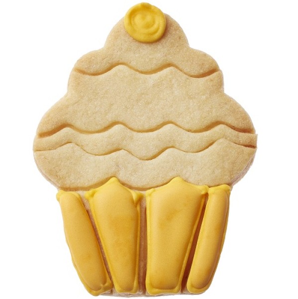 Keks-Ausstecher "Cupcake-Törtchen" 9 cm, edelstahl