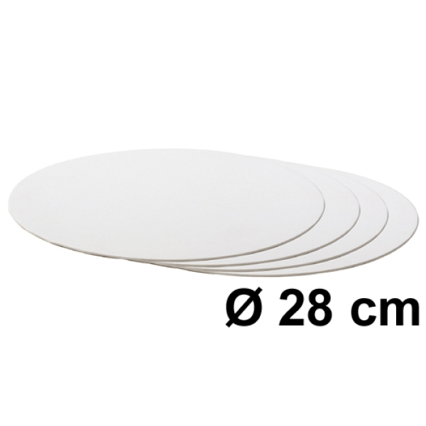 Tortenscheibe Weiß 28 cm