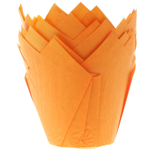 Tulpen-Muffinförmchen Orange, 36 Stück
