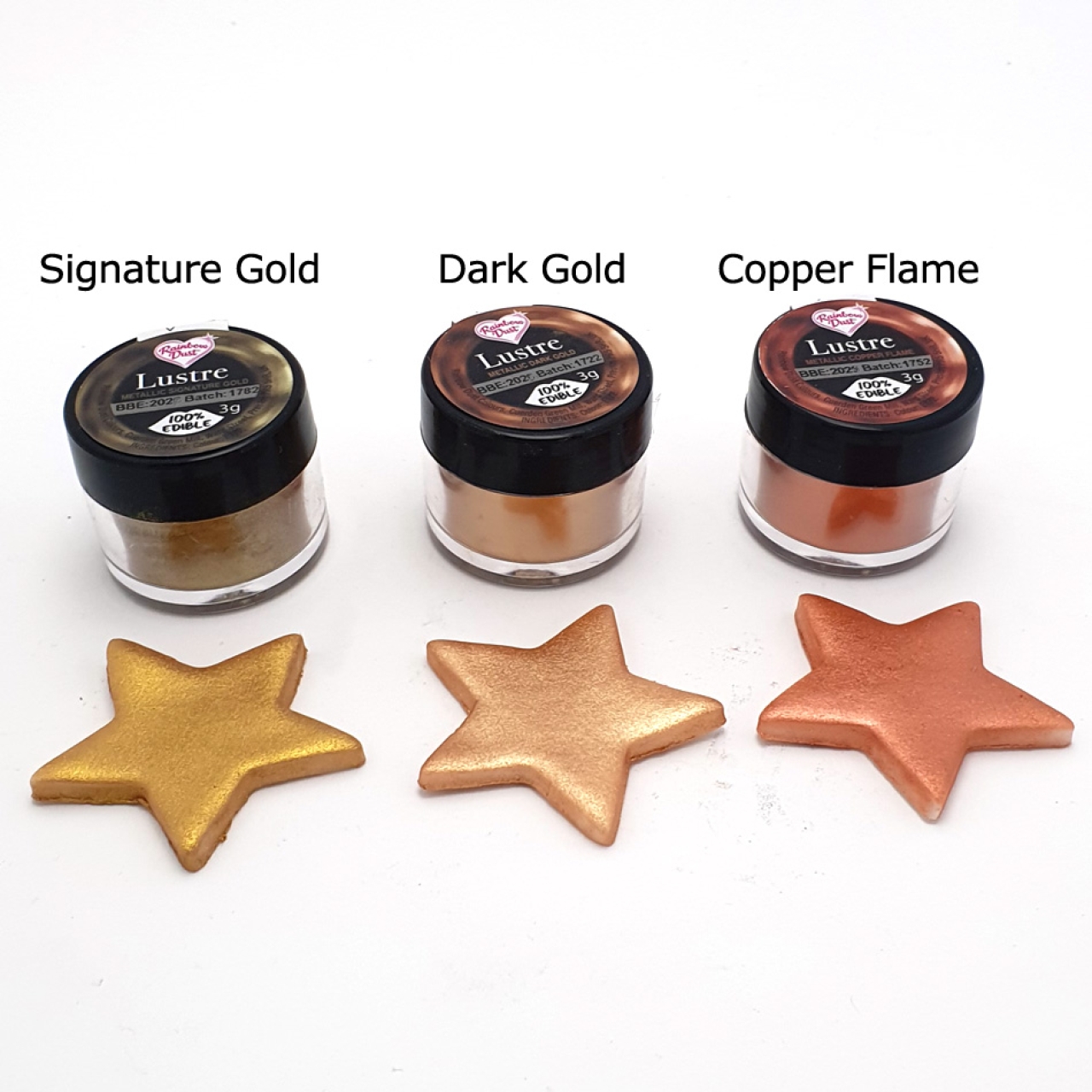 Metallic-Lebensmittelfarbe, Goldsand, Signature Gold, 3 g