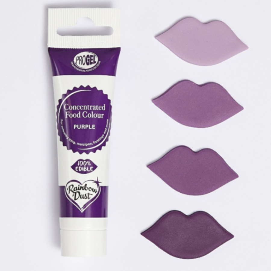 Progel, Lebensmittelfarbe, Purple lila 25 g, stark konzentriert