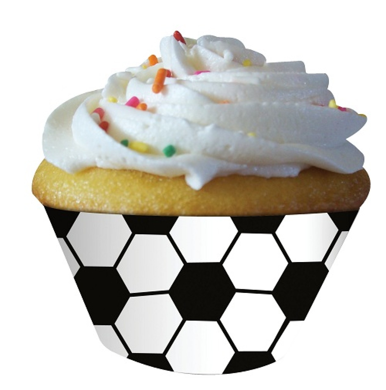 Creative Converting Cupcake-Wrapper "Fußball", 12 Stk