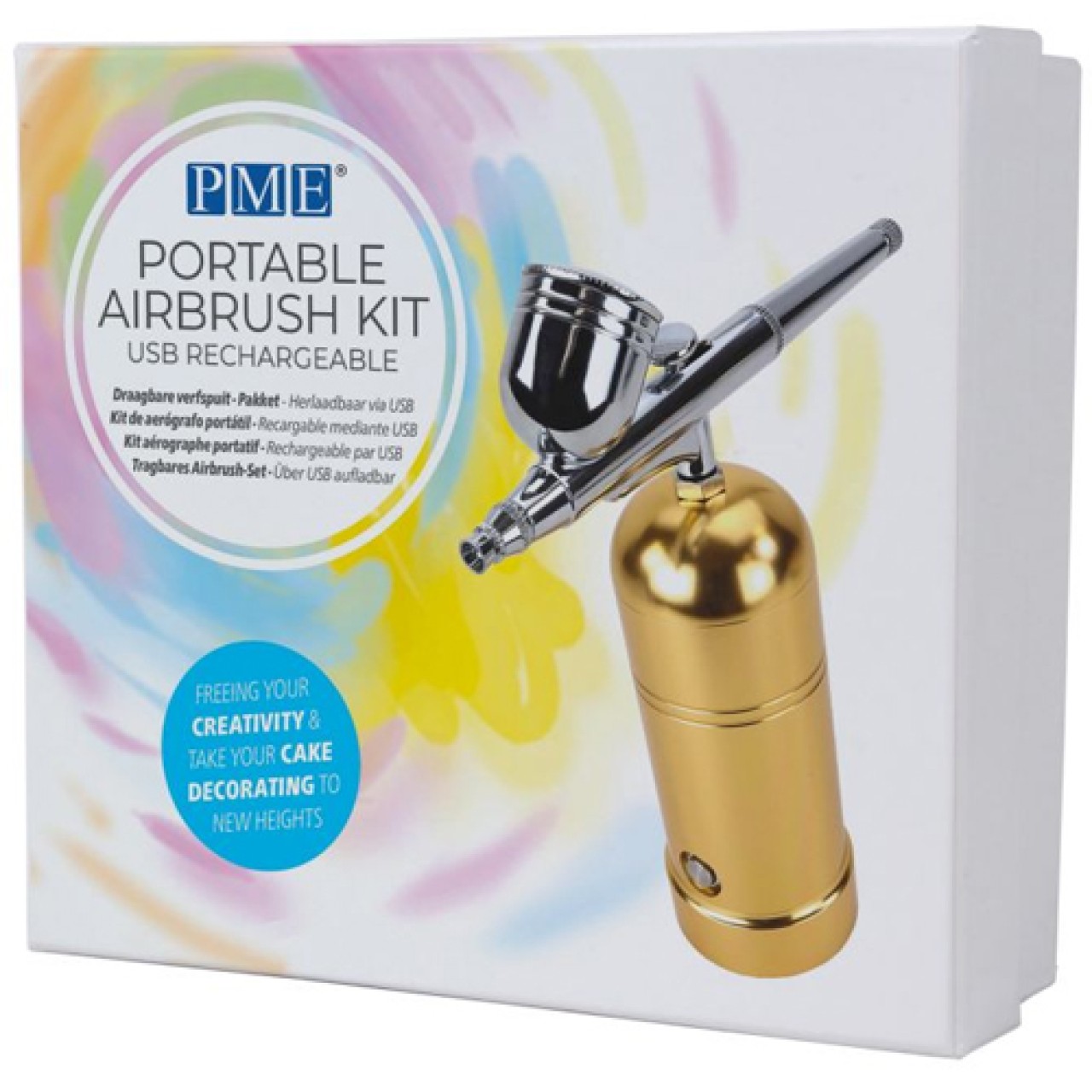 PME Tragbares Airbrush Kit Gold