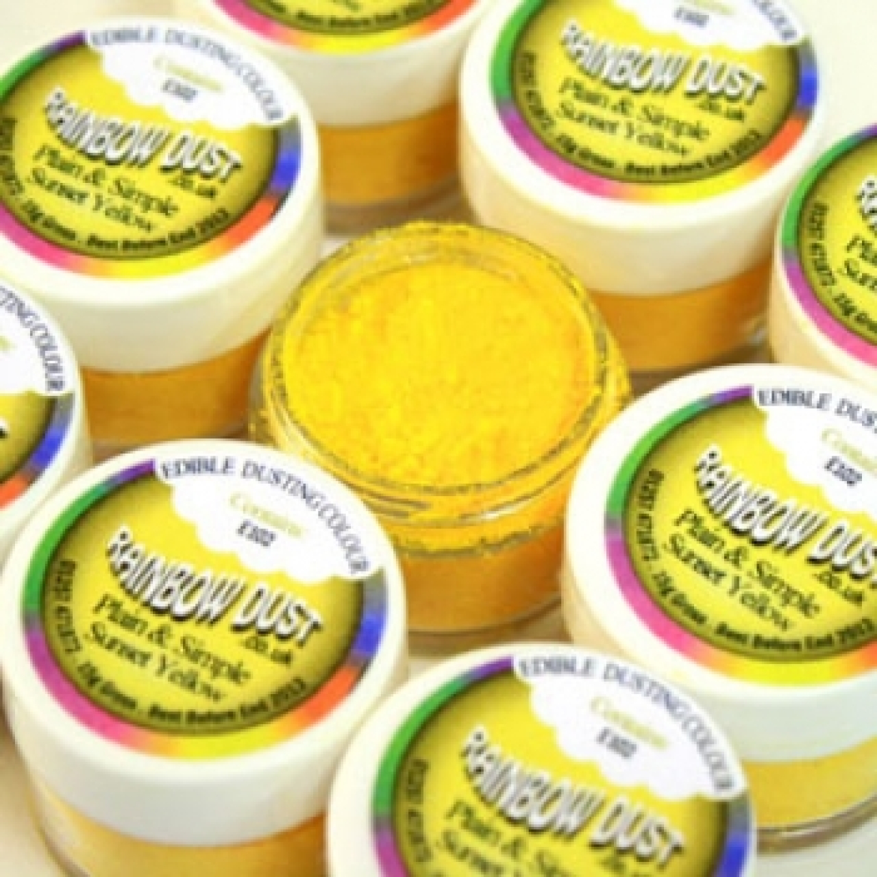 Lebensmittelfarbe Pulver "Sonnengelb", gelb, 2 g