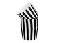 Preview: Cupcake Cup schwarz-weiß 20 Stück