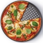 Preview: Pizzablech, Backblech, 33 cm, Carbon, gelocht