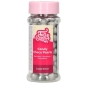 Mobile Preview: FunCakes, 70 g XL-Schokoperlen "Candy Choco Pearls", 1 cm, Farbe: Silber