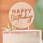 Preview: Tortentopper Happy Birthday Holz