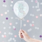 Preview: Torten-Topper Mini Konfetti Ballons Silber, 5 Stk.