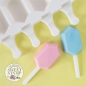 Preview: Sweet Stamp Popsicle Silikonform Diamant 4,2 x 7 cm