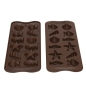 Mobile Preview: Schokolade Gießform für Lollies/Bonbons, 5 Meerestiere