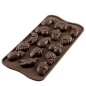 Preview: Silikomart Silikonform für Schokolade "Früchte"