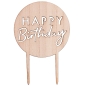 Preview: Tortentopper aus Holz Happy Birthday