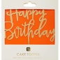 Mobile Preview: Tortentopper Light Gold Happy Birthday