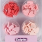 Preview: Zuckerdekor "Herzen", 100 Stück, Rot, Pink, Rosa & Apricot, 1,2 cm, Culpitt