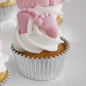 Preview: Zuckerdekorationen "Babyfüße", pink, 2,2 x 1,5 cm