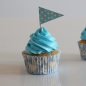 Preview: Muffinförmchen, Baby Shower, Blau, 50 Stck, 5 cm