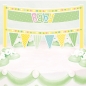 Preview: Torten Dekoration Baby Shower 15 x 20 cm, pastell
