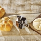 Preview: Brot Ausstecher, Stempel Kaiserbrötchen, 8 cm, Edelstahl