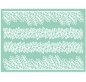 Preview: Pavoni Magic Decor Essbare Spitze Silikon-Matte 40 x 30 cm, Blätter-Bordüre
