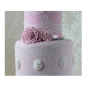 Preview: Cake Lace Silikonform für essbare Spitze "Tiffany'' 37,5 x 13 cm