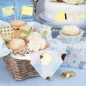 Preview: Cupcake-Picker "Blau und Gold", 20 Stück, 8 cm