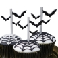 Mobile Preview: Cupcake-Picker "Fledermäuse" für Halloween, 10 Stück