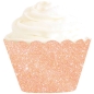 Preview: Cupcake-Wrapper Rose Gold, 12 Stück