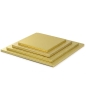 Preview: Cake Board, Gold, Quadrat, 35 cm, ~1,2 cm dick