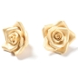 Mobile Preview: Decora, Zuckerblüten "Gold-Rosen", 8 Stück, handgefertigt, 3,5 cm