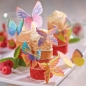 Preview: Decocino, Tortendeko "3D-Schmetterling", 12 Stück, Oblatenpapier, bunt, 4-7 cm