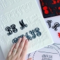 Preview: Sweet Stamp Stempel Set 'MONOGRAMS' by Evil Cake Genius