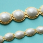 Preview: Tortendeko Silikonform für Fondant "Perlen-Bordüren", 1,2 cm & 2 cm, 20 cm lang