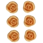 Preview: FunCakes 6 Marzipan Rosen mit Blätter ca. 3,5 cm x  2,5 cm (B X H)