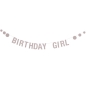 Preview: Partygirlande "Birthday Girl", Mädchengeburtstag, 2,2 m x 12 cm