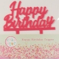 Mobile Preview: Tortentopper "Happy Birthday", Pink