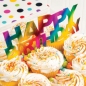 Preview: Tortentopper "Happy Birthday", Regenbogen
