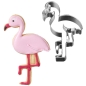 Preview: Plätzchen Ausstecher "Flamingo stehend", 9 cm